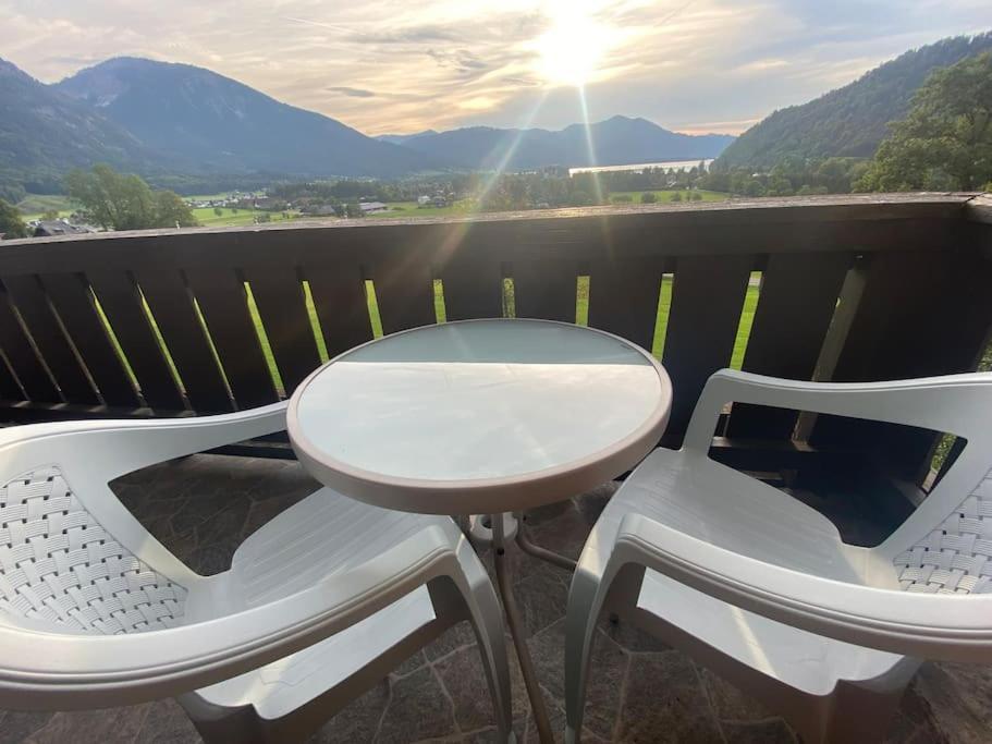 Schoene Ferienwohnung Mit Wolfgangseeblick Strobl Dış mekan fotoğraf